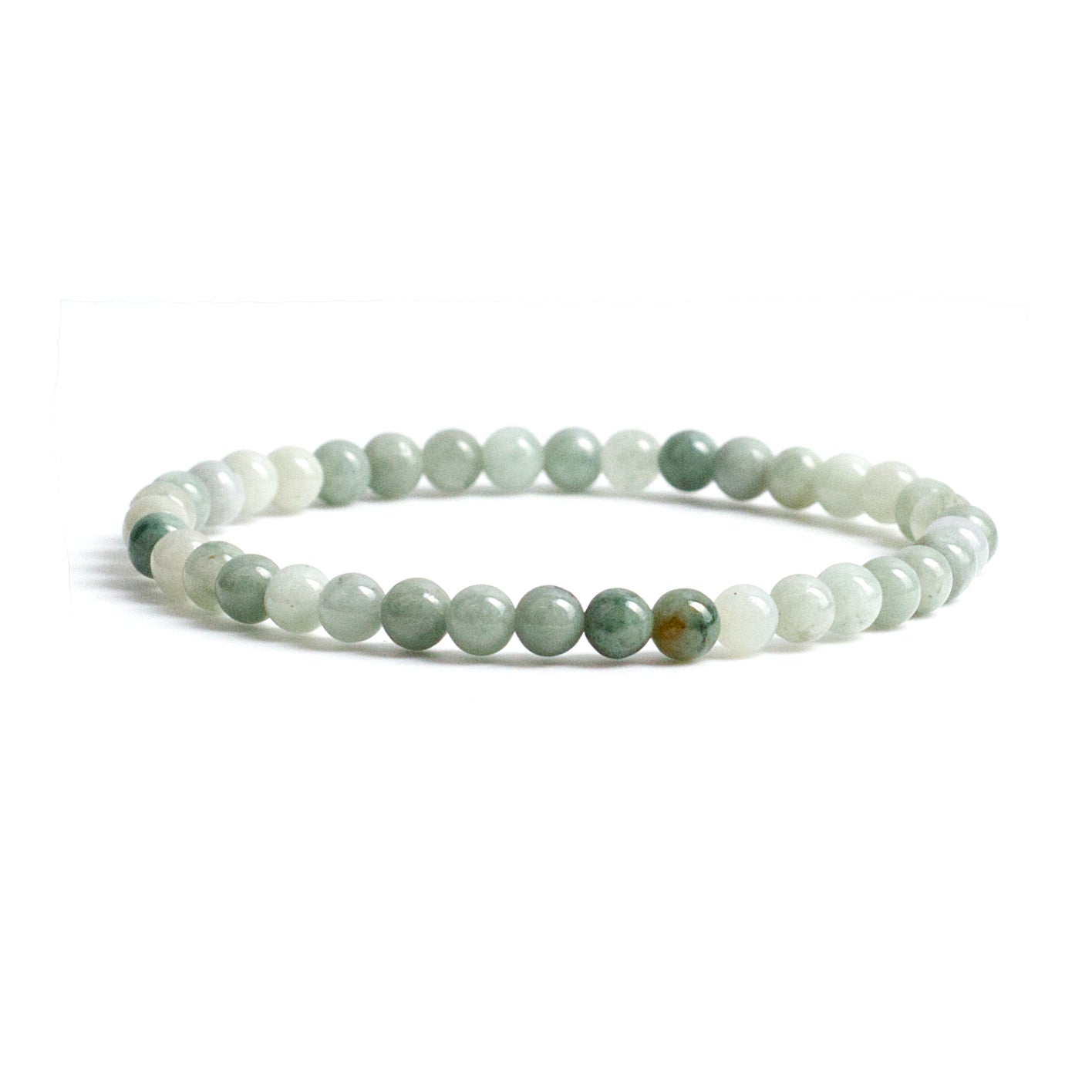 Cherry Tree Collection | Stretch Bracelet | 4mm Beads (Burma Jade)