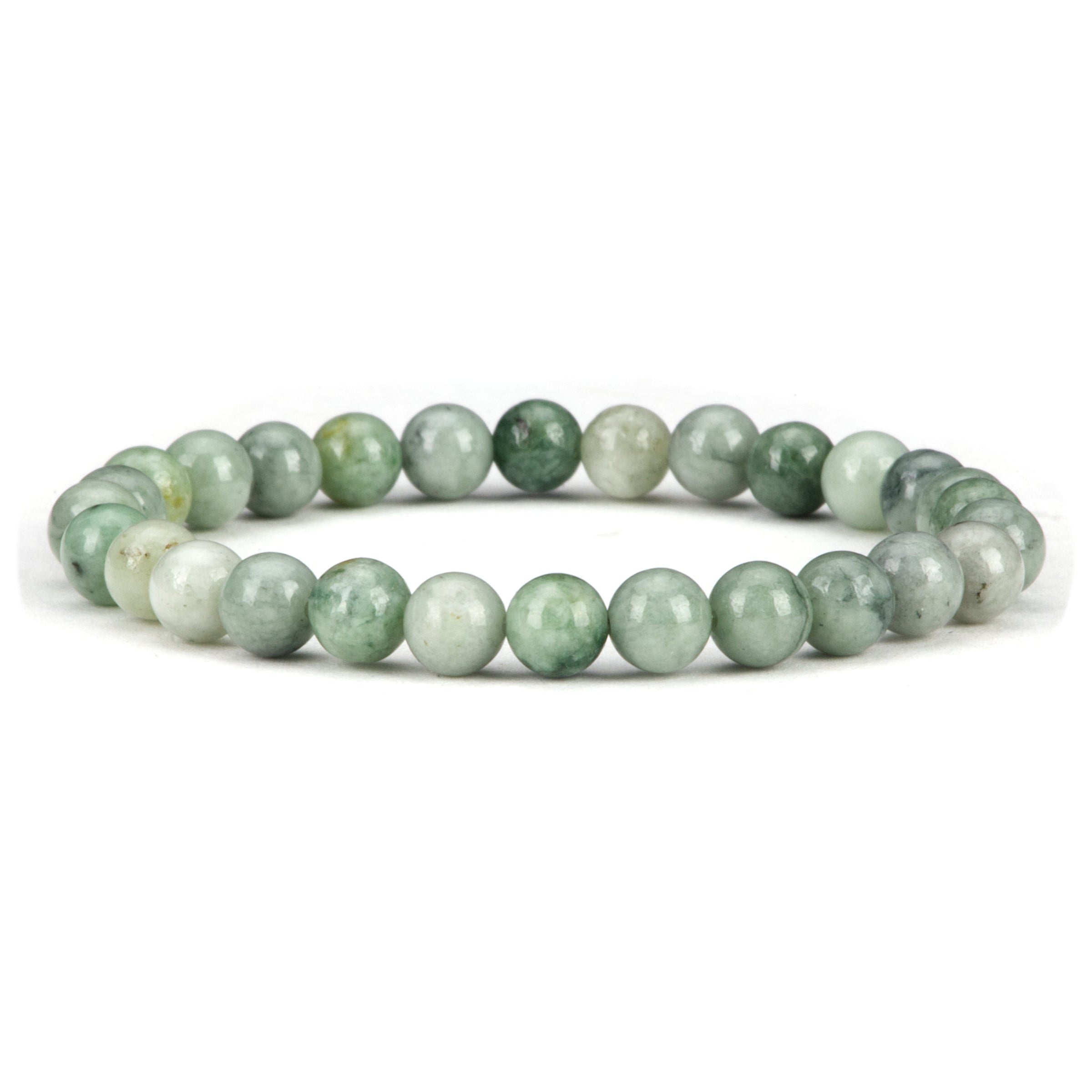 Cherry Tree Collection | Stretch Bracelet | 6mm Beads (Burma Jade)