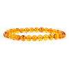 Cherry Tree Collection | Stretch Bracelet | 6mm Beads (Amber-Dark)