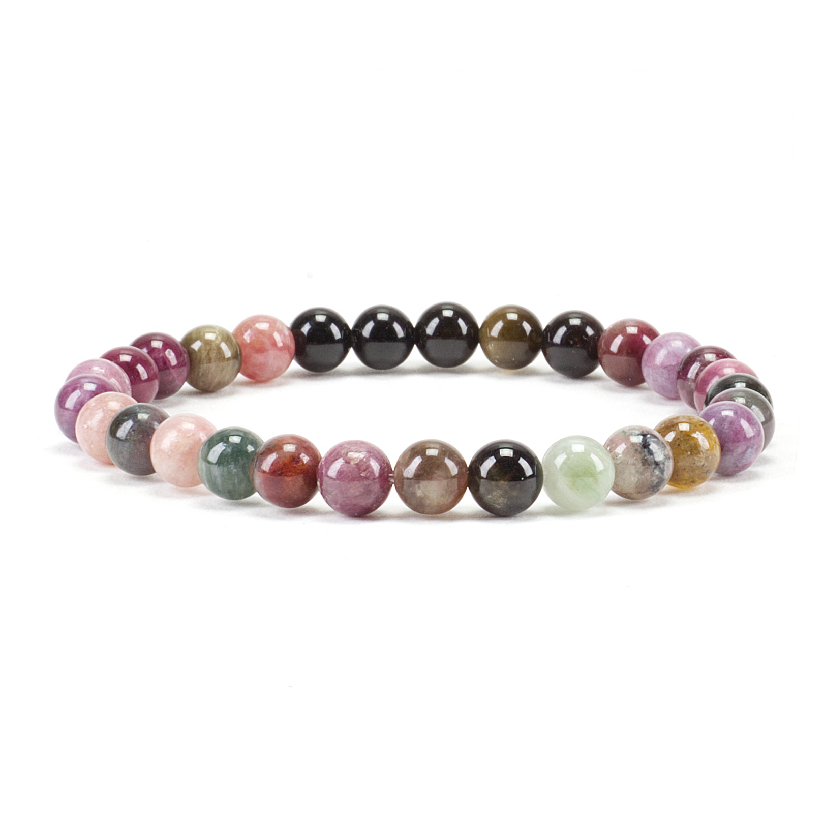 Amazon.com: JP_Beads Natural Tourmaline Sapphire Ruby Rainbow Gem Bracelet  in Solid 14K White Gold Filled 3mm - 3.5mm : Arts, Crafts & Sewing