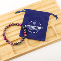 Cherry Tree Collection | Stretch Bracelet | 8mm Beads (Rainbow Tiger's Eye)