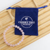 Cherry Tree Collection | Stretch Bracelet | 8mm Beads (Madagascar Rose Quartz)