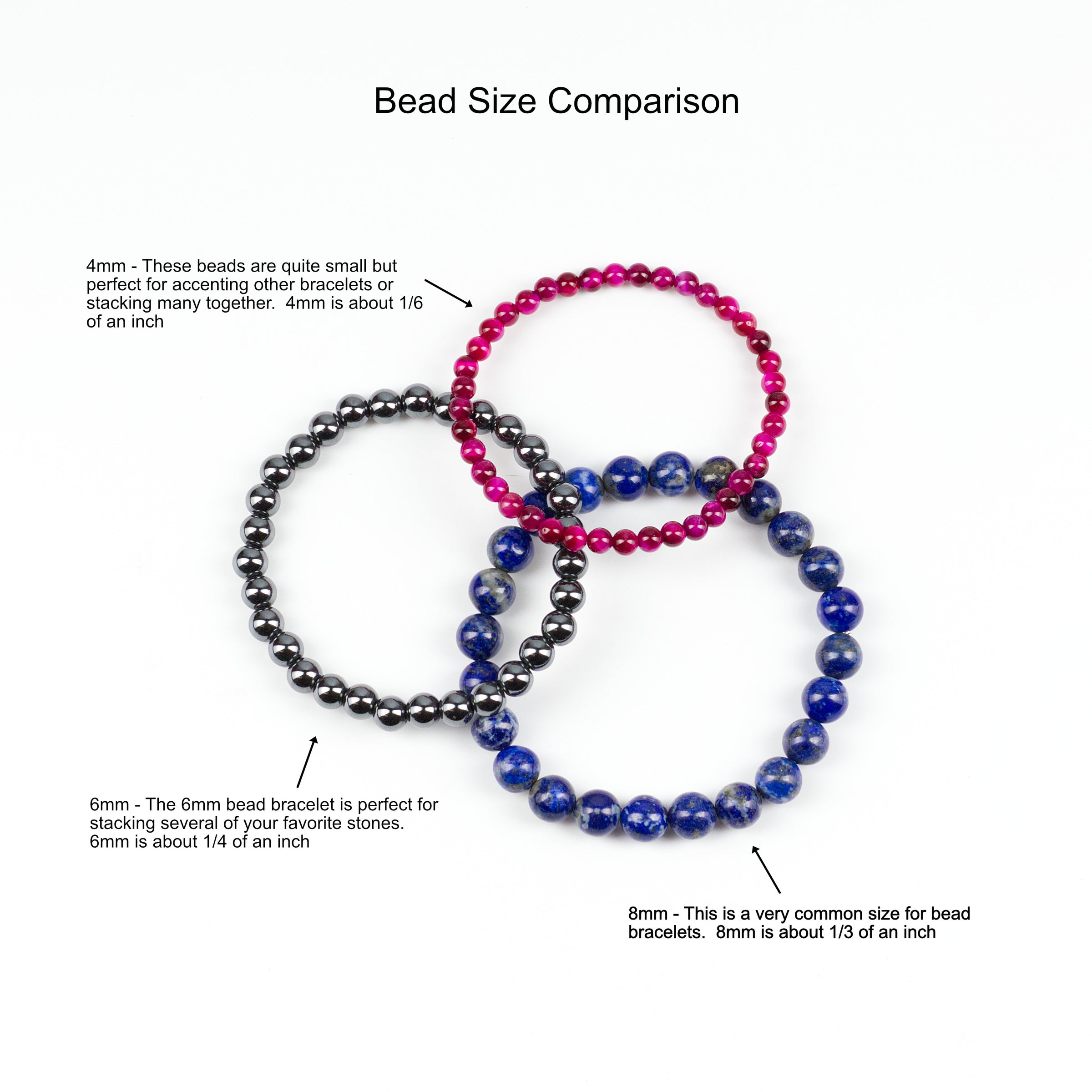 Stretch Bracelet  4mm Beads (Labradorite) – Cherry Tree Collection