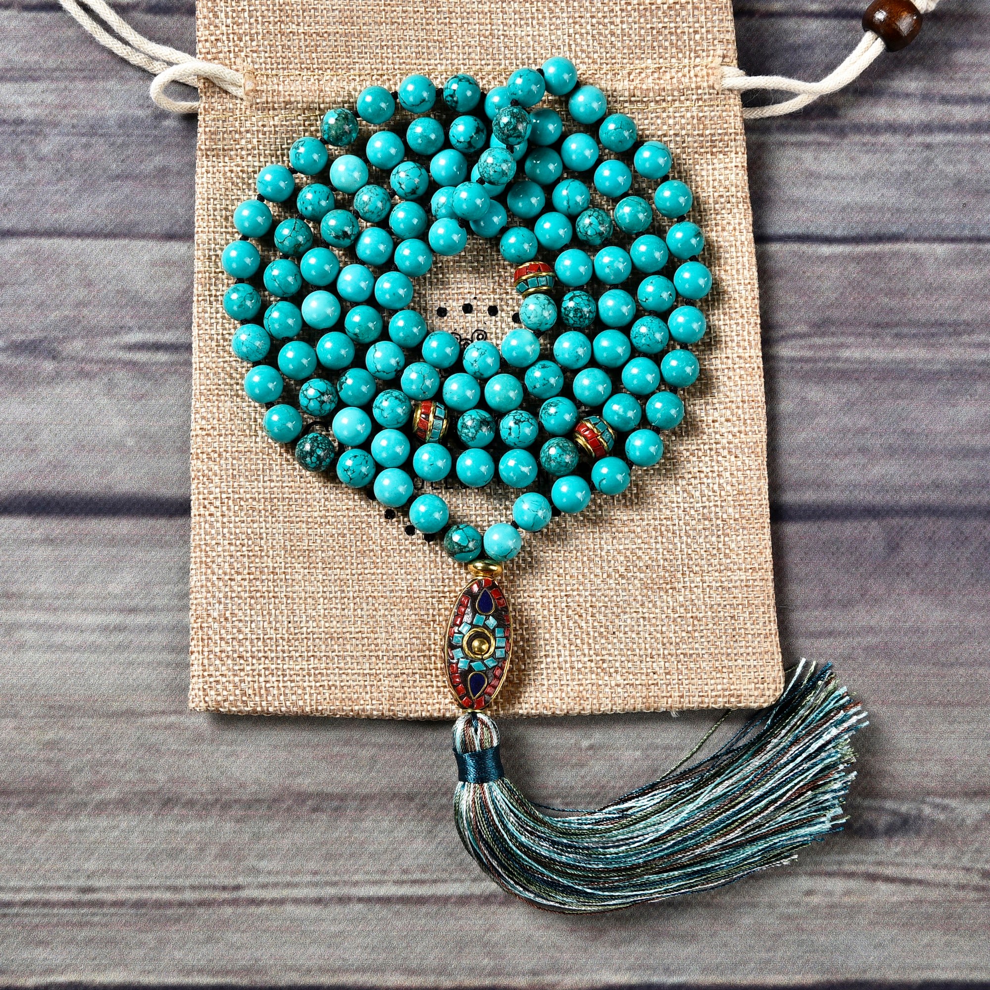 Turquoise mala beads online