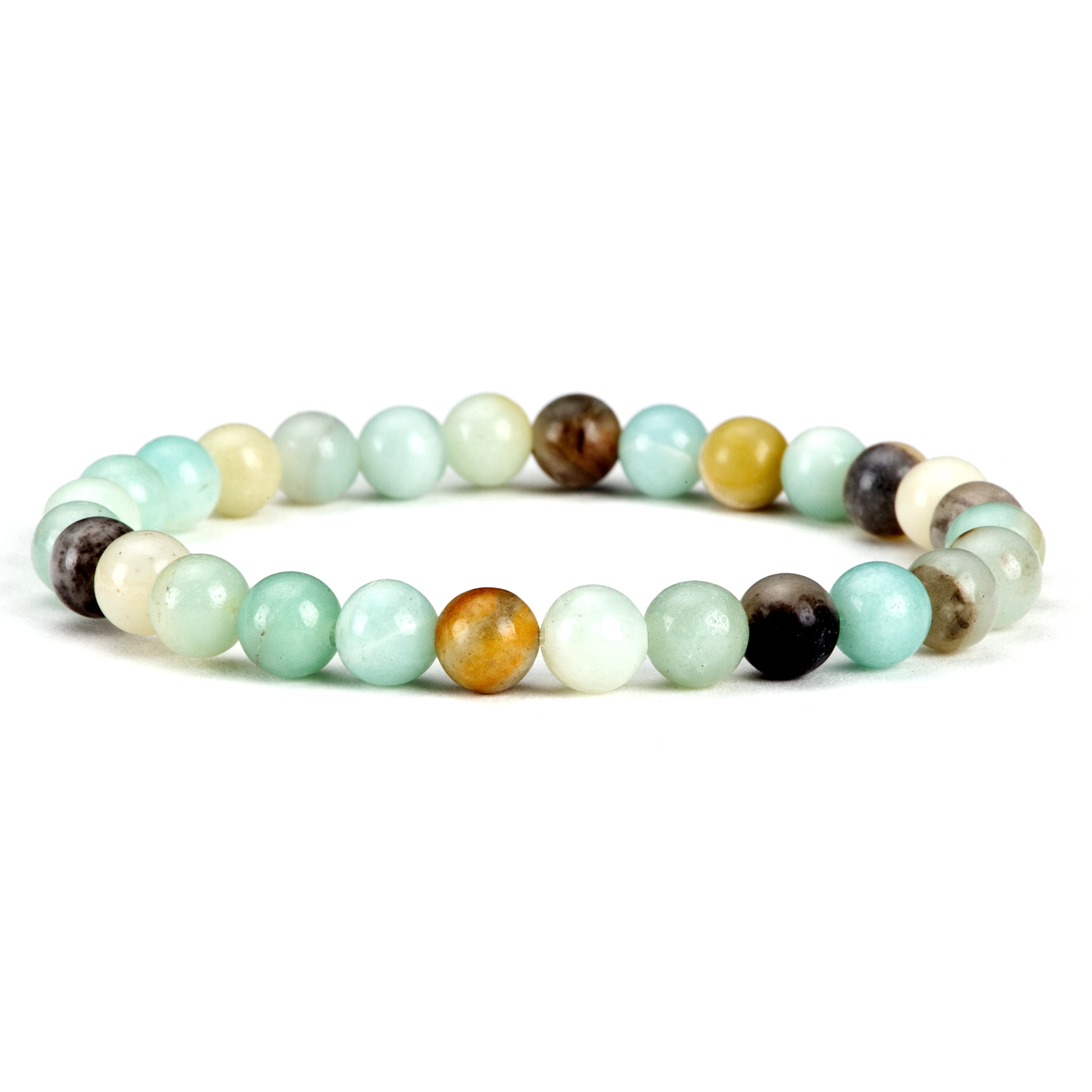 Multi shops color gemstone stretch bracelet