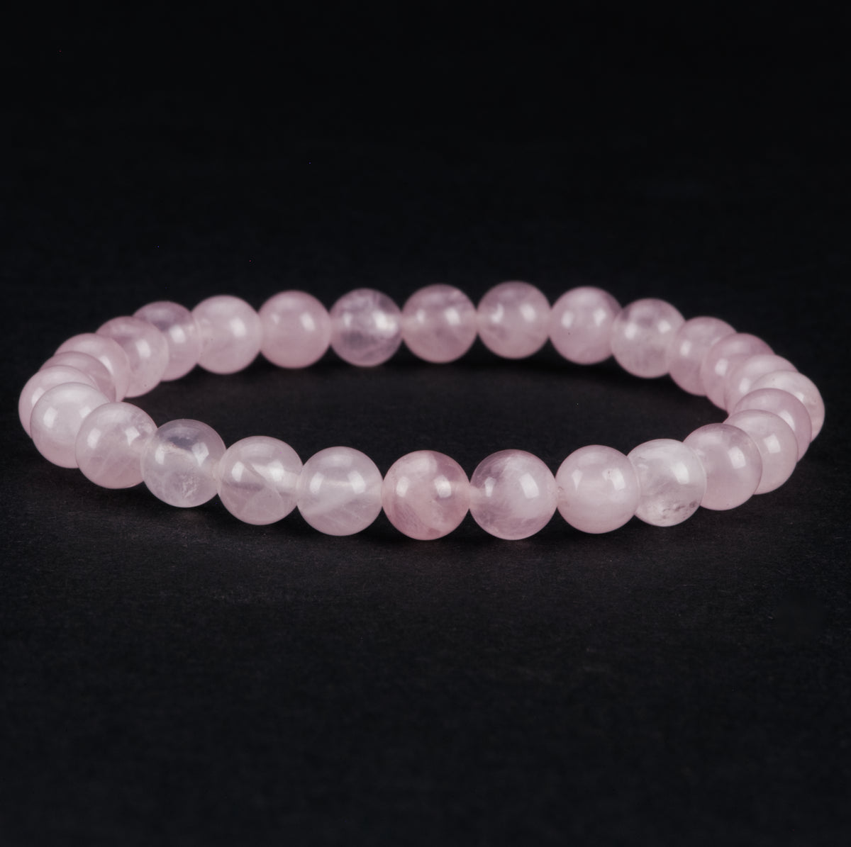 Cherry Tree Collection | Stretch Bracelet | 6mm Beads (Madagascar Rose Quartz)