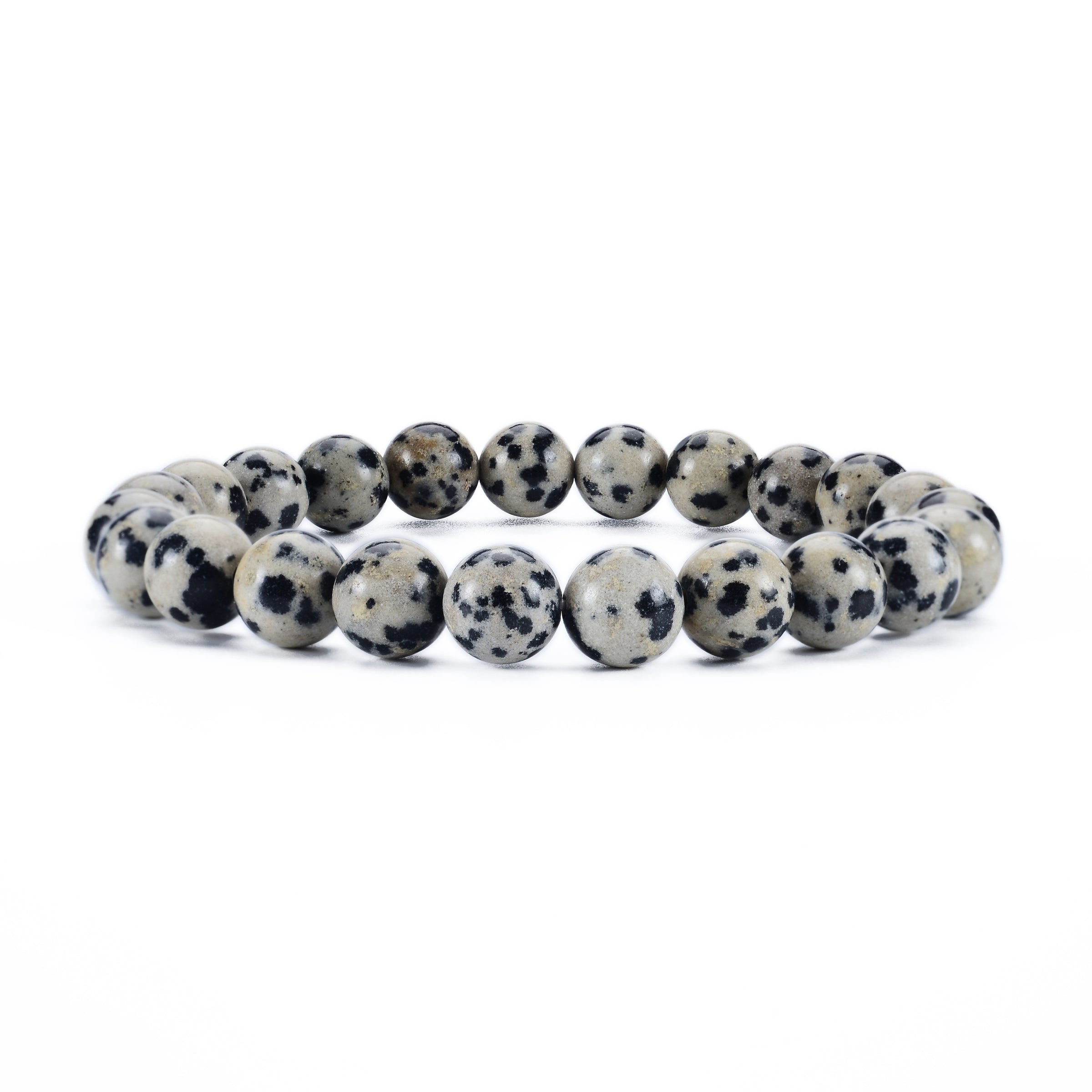 Cherry Tree Collection | Stretch Bracelet | 8mm Beads (Dalmatian Jasper)