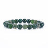 Cherry Tree Collection | Stretch Bracelet | 8mm Beads (Moss Agate)