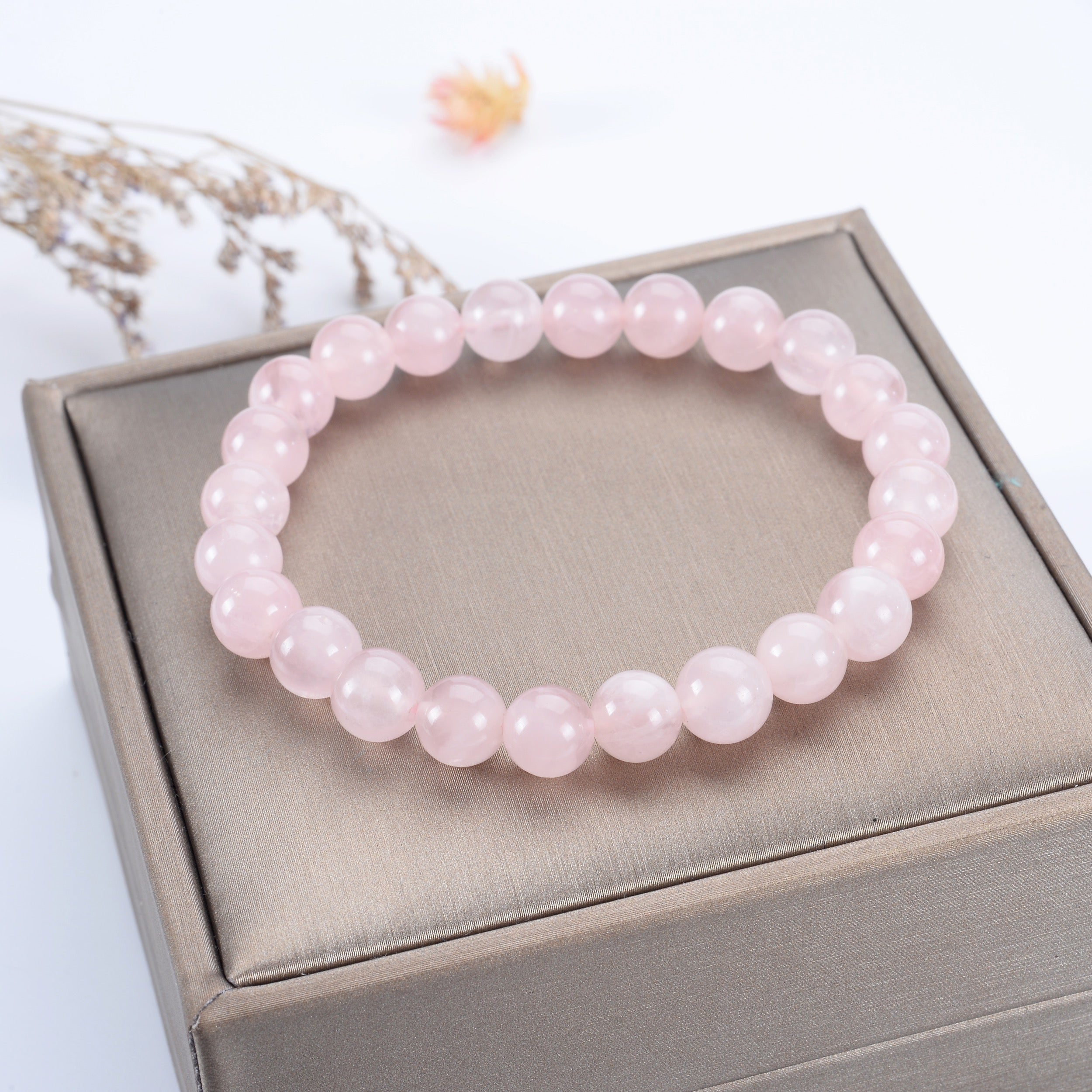 Stretch Bracelet | 8mm Beads (Madagascar Rose Quartz)