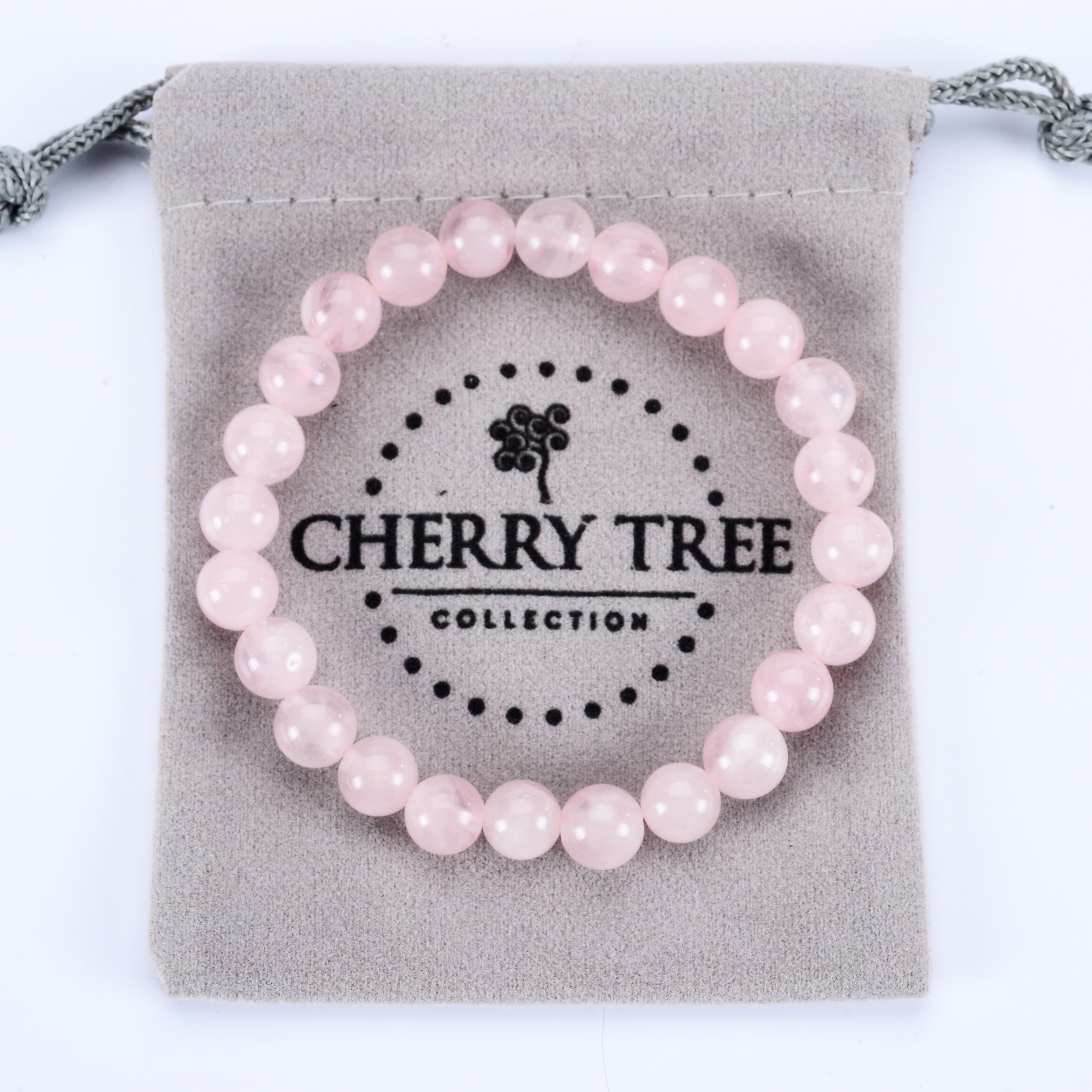 Stretch Bracelet | 8mm Beads (Madagascar Rose Quartz) – Cherry